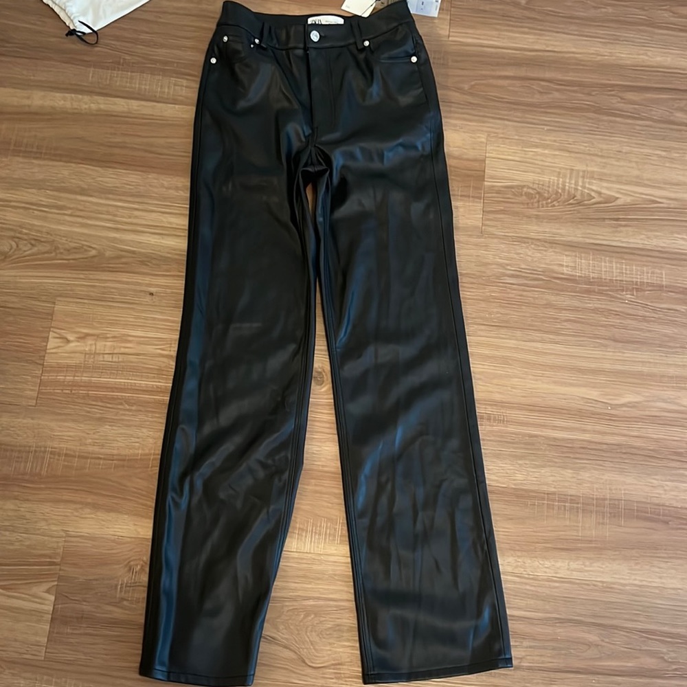 Zara leather pants